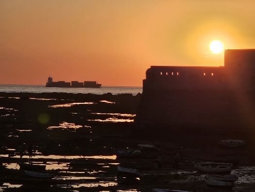 Abends am Strand - Playa de La Caleta
