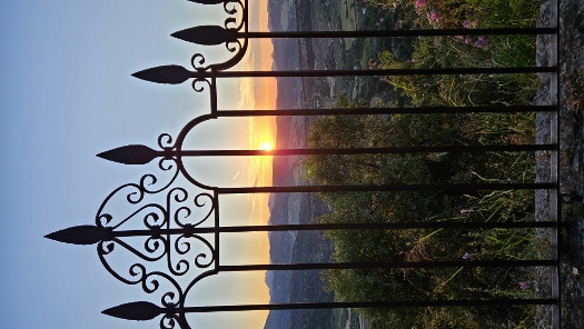 Sonnenuntergang über der Serranía de Ronda