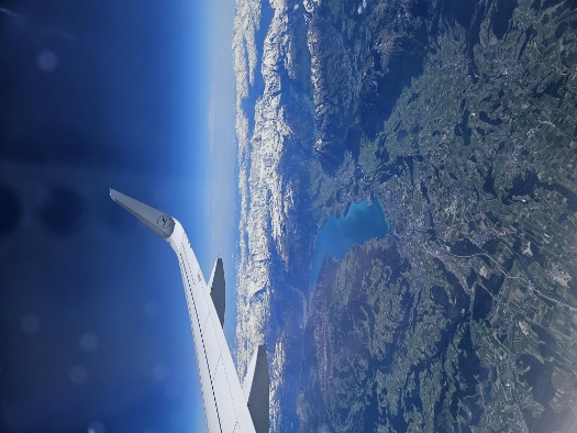 Rückflug - die Alpen von oben