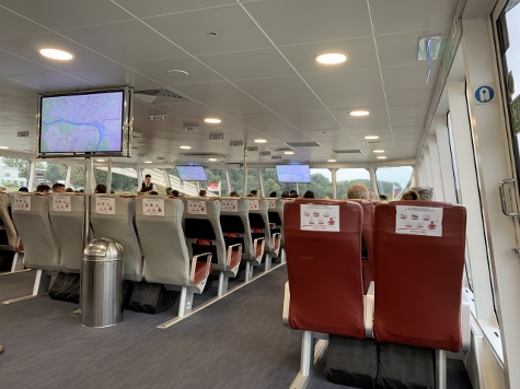 Bratislava 2022 - im Twin City Liner nach Wien