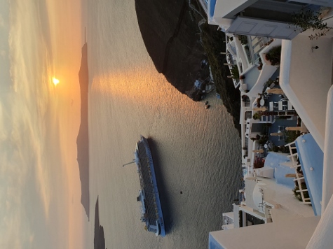 Santorini - Sonnenuntergang in Fira