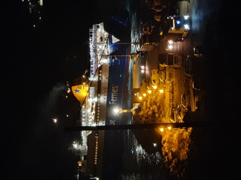 Amorgos - Egialli - der Hafen bei Nacht