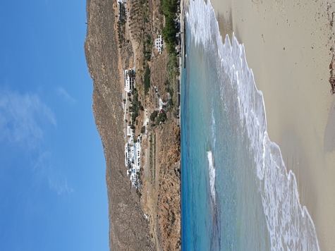 Amorgos - Egialli - Mit den Füssen im Wasser