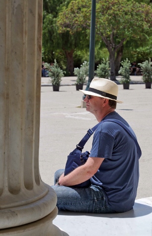 Athen - Alter Mann im Ethnikòs Kìpos (Nationalgarten)