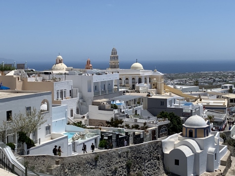 Santorini - Blick über Fira
