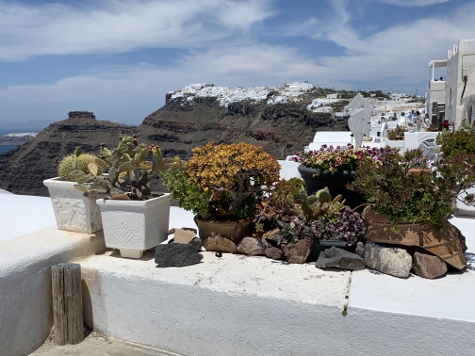 Santorini - Blick vom Rand der Caldera