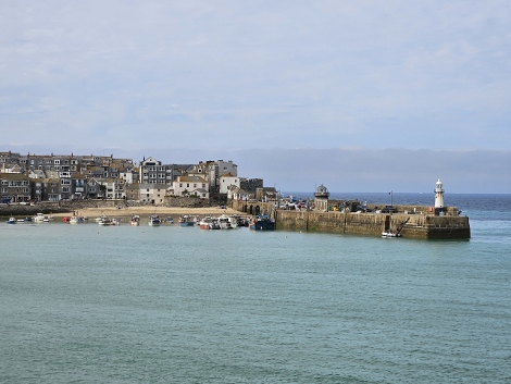 St. Ives - Hafen, mit Wasser