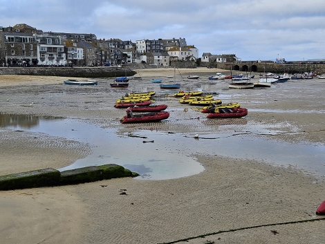 St. Ives - Hafen, trockengelegt