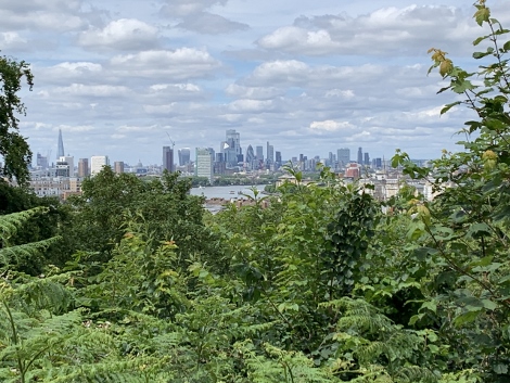 Blick auf Canary Wharf