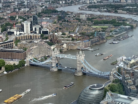 London 2022 - View from The Shard - Tower Bridge