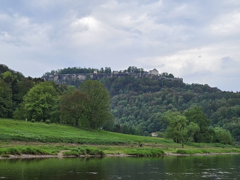 Auf der Rückfahrt - die Festung Königstein