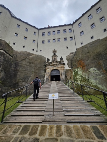 Festung Königstein - Brücke zwischen erstem und zweitem Tor