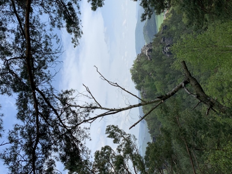 Papsstein, vom Gohrischstein aus gesehen