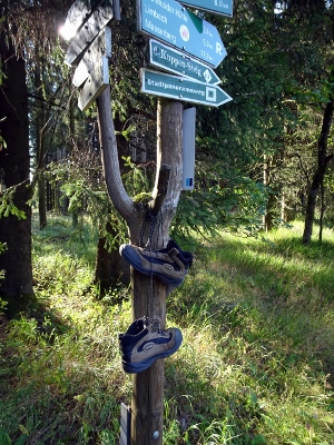 Von Neuhaus am Rennweg nach Masserberg - Wegweiser