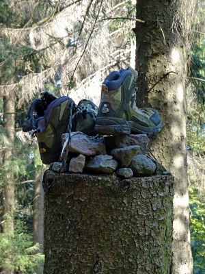 Von Masserberg nach Schmiedefeld - Schlappen kaputt...