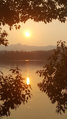 Sunset on the West Lake Scenic Area