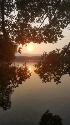 Sunset on the West Lake Scenic Area