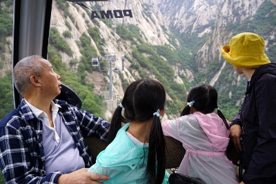 Irre Seilbahnfahrt zum Huashan Mountain