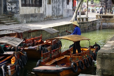 Bootsfahrt in Tongli Watertown
