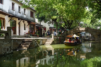 Bootsfahrt in Tongli Watertown