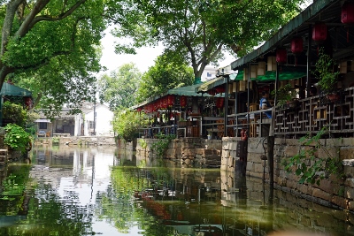 Bootsfahrt in Tongli Watertown