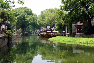 Bootsfahrt in Tongli Watertown