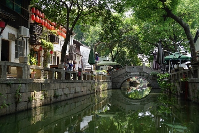 Bootsfahrt in Tongli Watertown