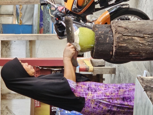 Von Bogor nach Bandung - Pause am Straßenrand