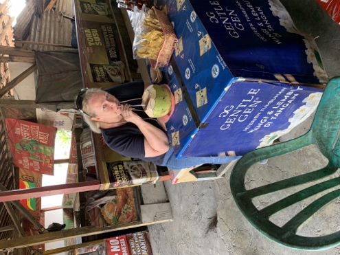 Von Bogor nach Bandung - Pause am Straßenrand