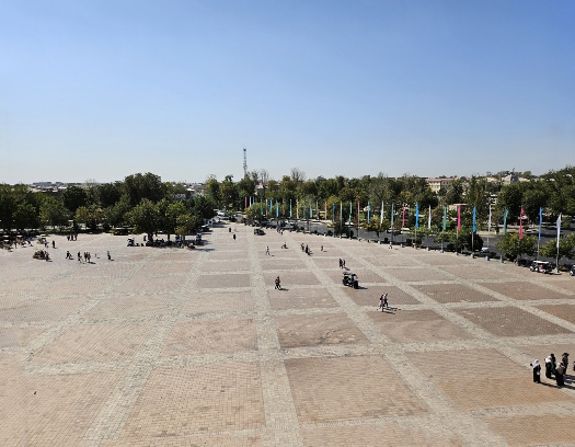 Blick von der Zitadelle Ark auf die Altstadt von Buchara