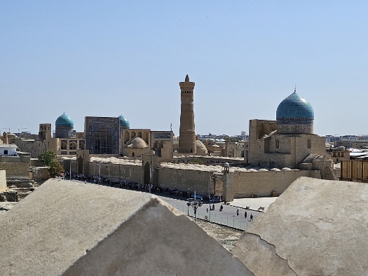 Blick von der Zitadelle Ark auf die Altstadt von Buchara