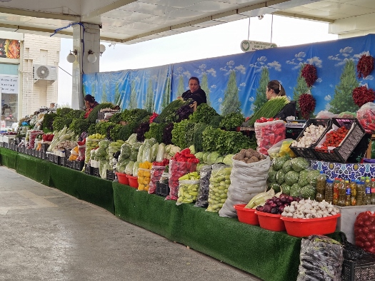 Siyob Bazaar - der größte Markt in Samarkand
