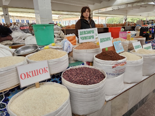 Siyob Bazaar - der größte Markt in Samarkand