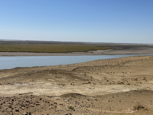 Der Amurdarja, oder was davon nach einem heißen Sommer übrig ist