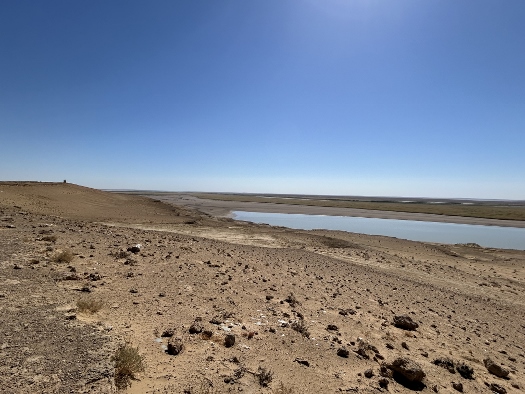 Der Amurdarja, oder was davon nach einem heißen Sommer übrig ist