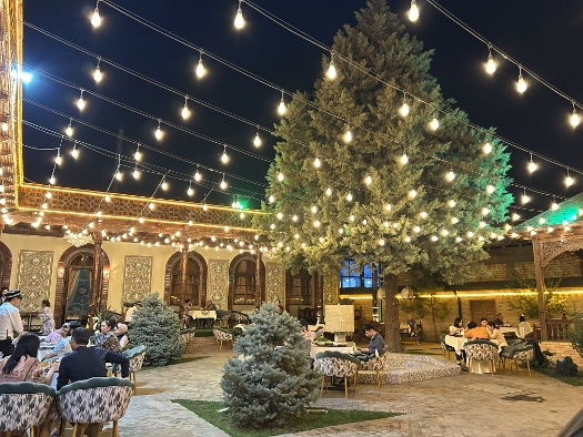 Abendessen in Samarkand - sehr orientalisch