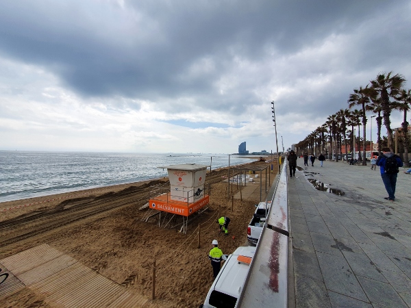 Der Strand von Barcelona