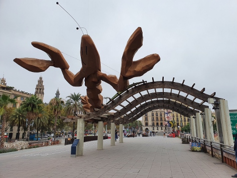 Barcelona im Oktober - am Strand von Barceloneta
