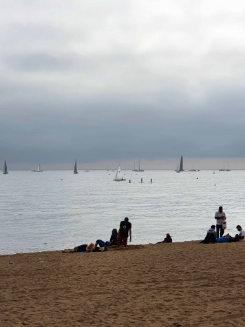 Barcelona im Oktober - am Strand von Barceloneta