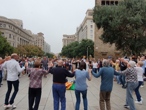 Barcelona im Oktober - Sardana