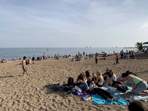 Barcelona im Oktober - Strandbesuche