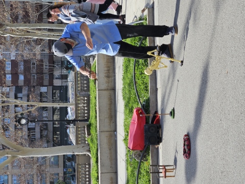 Straßenkünstler am Arc de Triomf