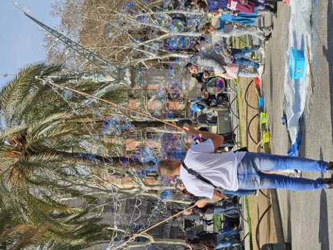 Straßenkünstler am Arc de Triomf