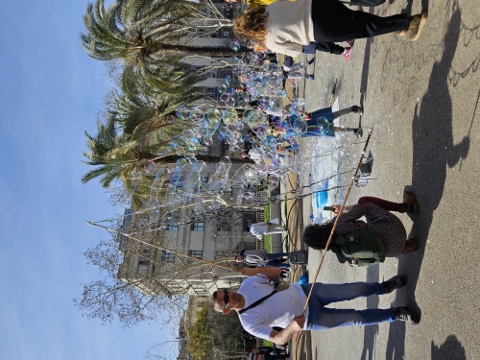 Straßenkünstler am Arc de Triomf