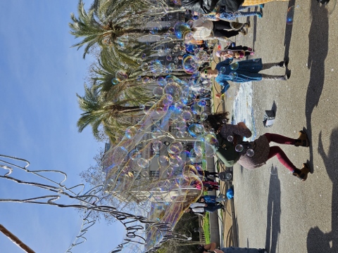 Straßenkünstler am Arc de Triomf