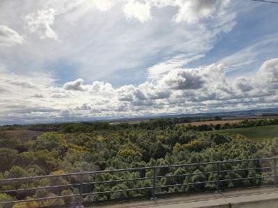 Herbstwetter auf der Rückfahrt von Berlin