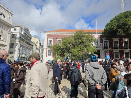 Irgendeine Parade am Rossio