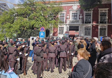 Irgendeine Parade am Rossio