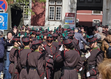Irgendeine Parade am Rossio