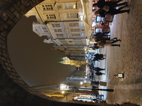 Die Kleinseite bei Nacht (Malá Strana)